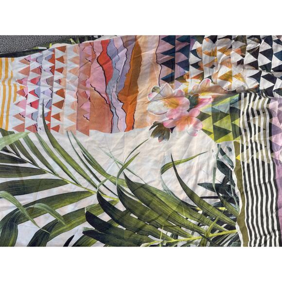 Prana Selene Tropical Floral Print Max Tank Dress Vacation Beach Resort Medium - Picture 4 of 10